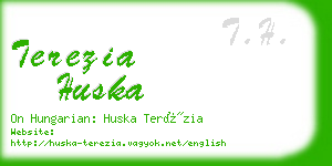 terezia huska business card